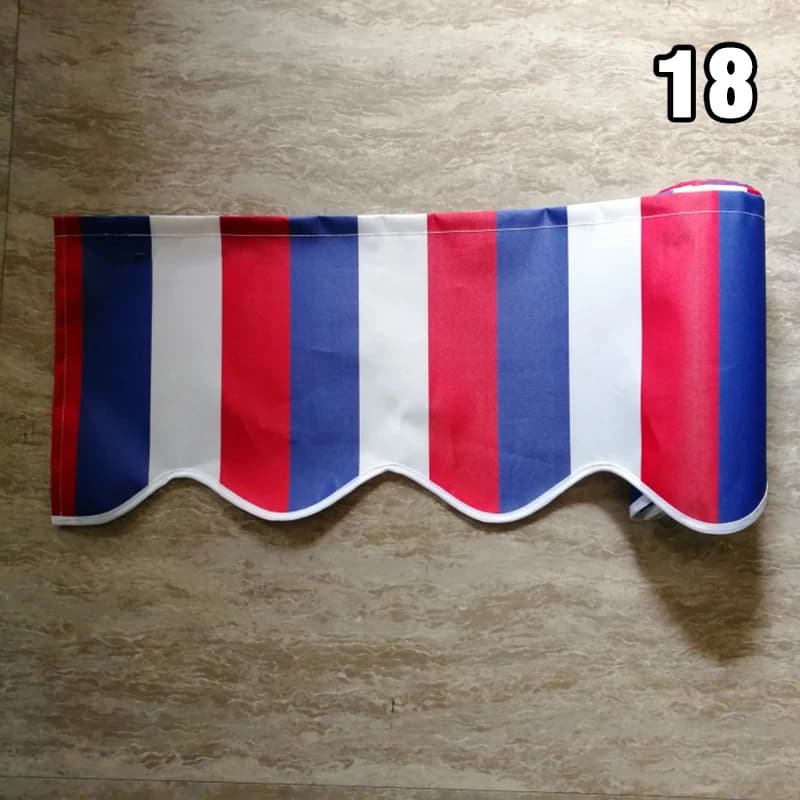 31 Stili di Tessuto di Ricambio per Tende da Sole Retrattili, Tende Ondulate per Finestre, Tessuto Durevole per Tende Parasole a Strisce/Colori Solidi