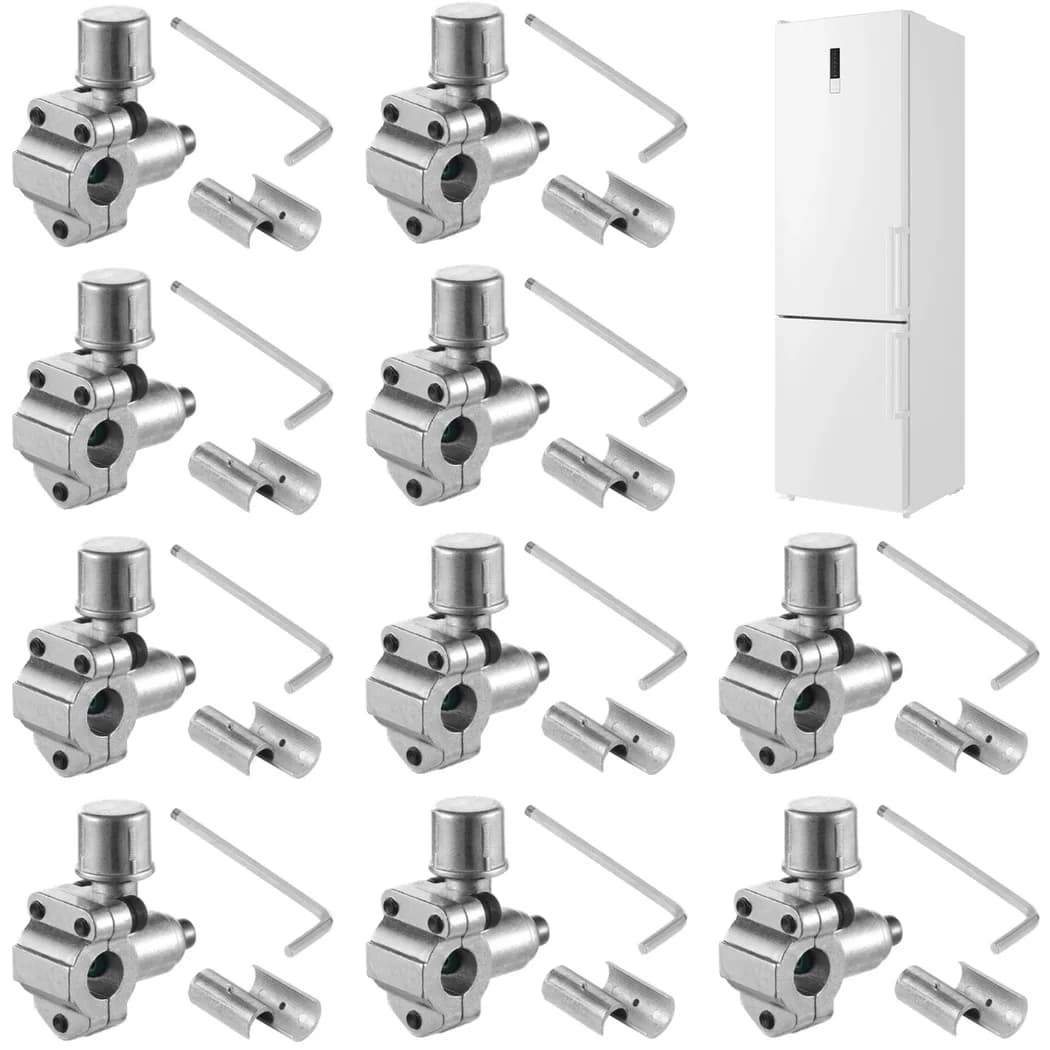 Valvole per piercing a proiettile da 10 pezzi Valvola per piercing BPV-31 per frigoriferi HVAC compatibile con tubi di diametro esterno da 1/4 5/16