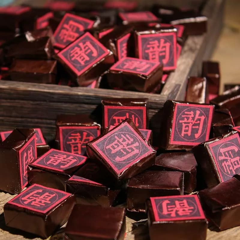 Mattoncini di Pu'er di Alta Qualità, Etichetta Personalizzata, Pu'er Shu Maturato dello Yunnan, Confezione da 6g/pz, Confezionati Singolarmente,