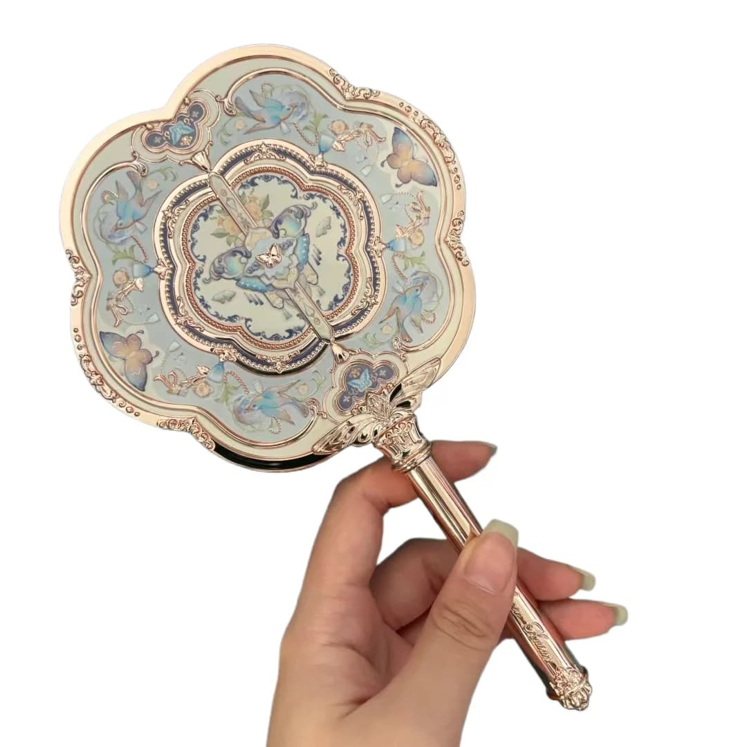 Flower Knows Butterfly Cloud Collar Collection Specchietti per il Trucco, Specchio Cosmetico, Borsa per il Trucco