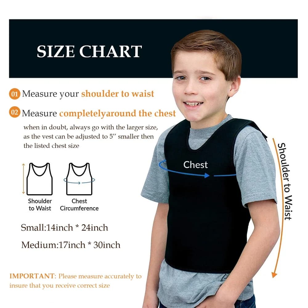Gilet sensoriale a pressione profonda per bambini Gilet di compressione comfort per autismo Iperaattività Elaborazione dell'umore Disturbi