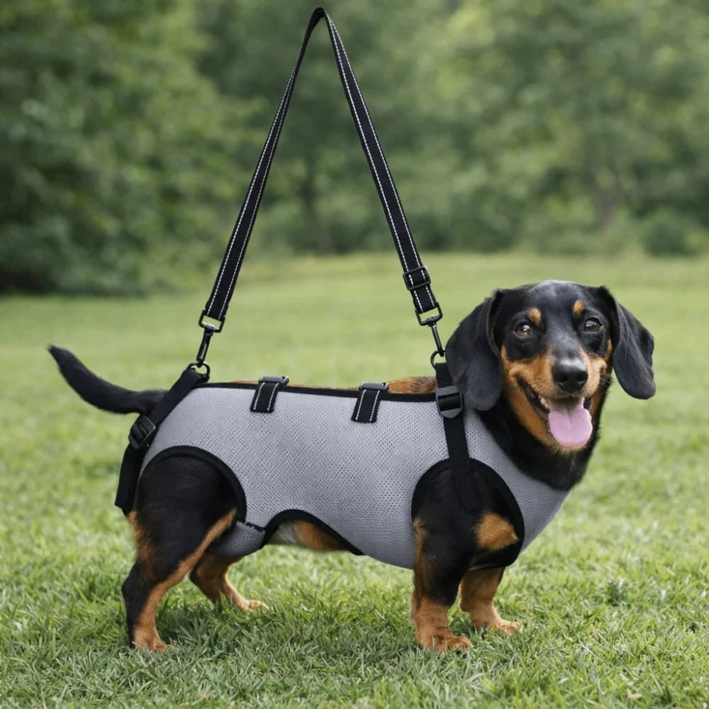 Imbracatura di Sollevamento per Cani con Cinghia Regolabile, Ausilio per la Mobilità, Traspirante, Comoda Cinghia di Assistenza per Cani Anziani