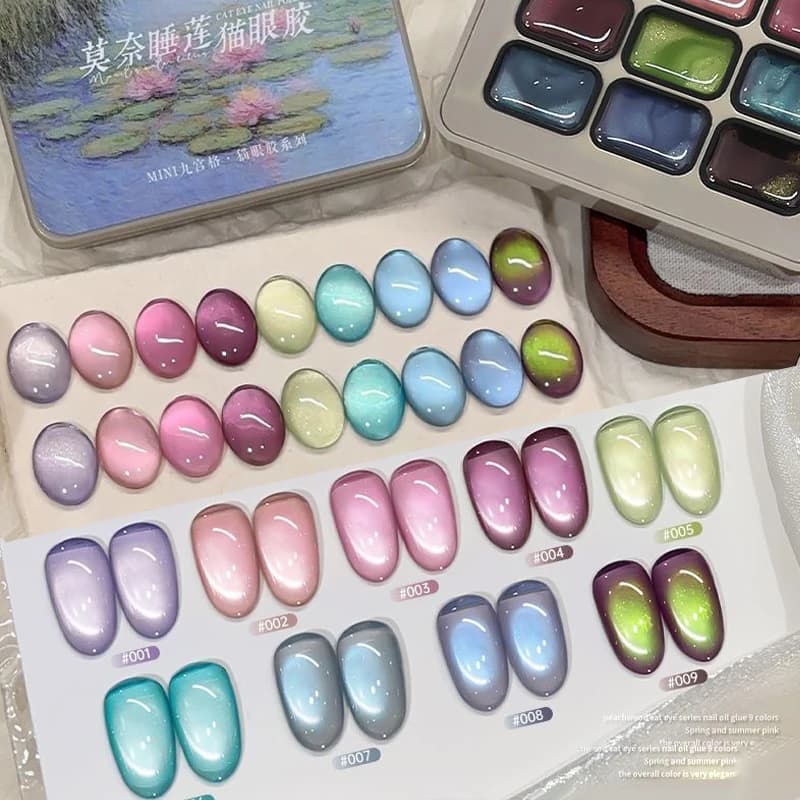 Gel per unghie magnetico Cat's Eye a 9 colori Soaking UV LED Gel Salon Nail Art femminile Moda 자Nail Art olografico