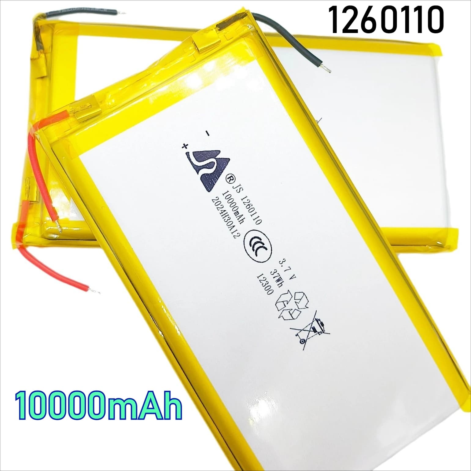 1260110 Batteria 10000mAh 3.7V Batteria ai polimeri di litio per Power Bank GPS Laptop Luci da campeggio Capacità reale fai da te Alta qualità