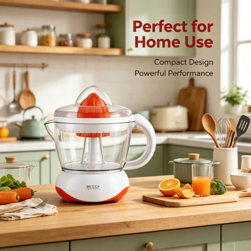 Set Spremiagrumi Elettrico e Frullatore 25W/600W 0.7L/1L/1.5L con Funzione di Inversione Automatica per Succo di Arancia e Limone, Frullati