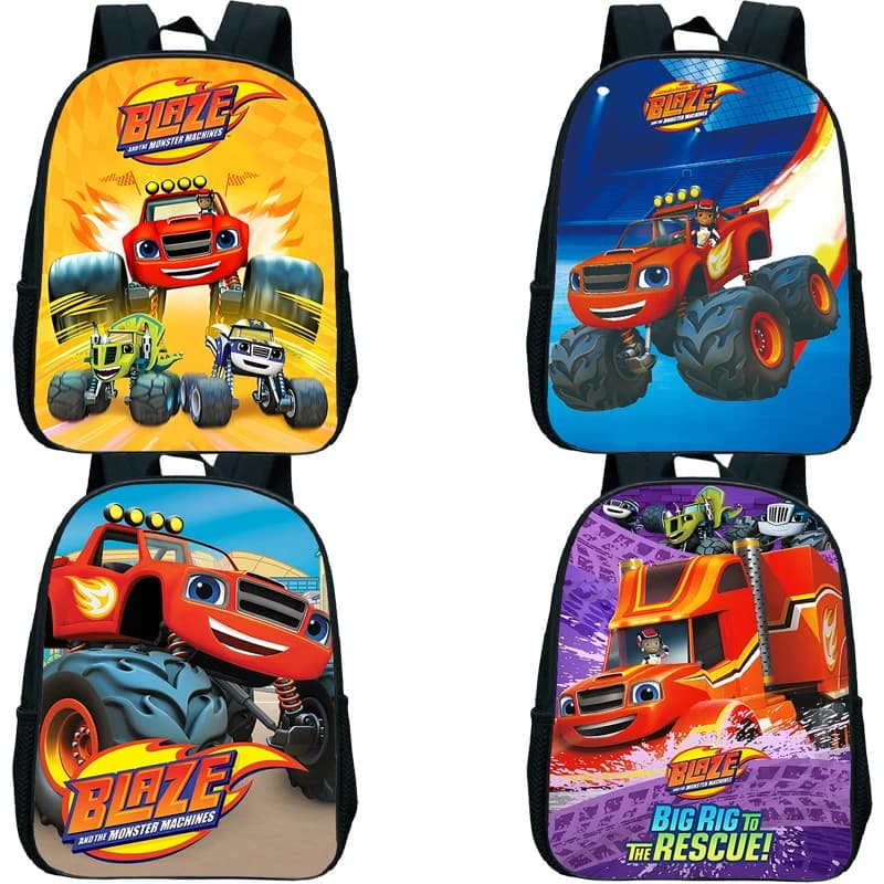 Zaino Blaze and the Monster Machines per bambini in età prescolare, borse da scuola impermeabili per bambini, zaino per l'asilo, regalo