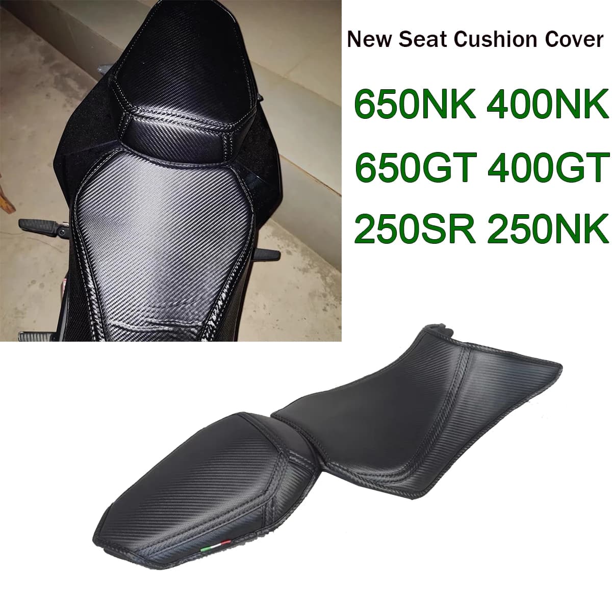 Nuovo Cuscino Personalizzato Coprisedile Morbido Ispessimento e ammorbidente Per CFMOTO 650NK 650GT 400GT 400NK 250SR 250NK SR250 CF250 CF400