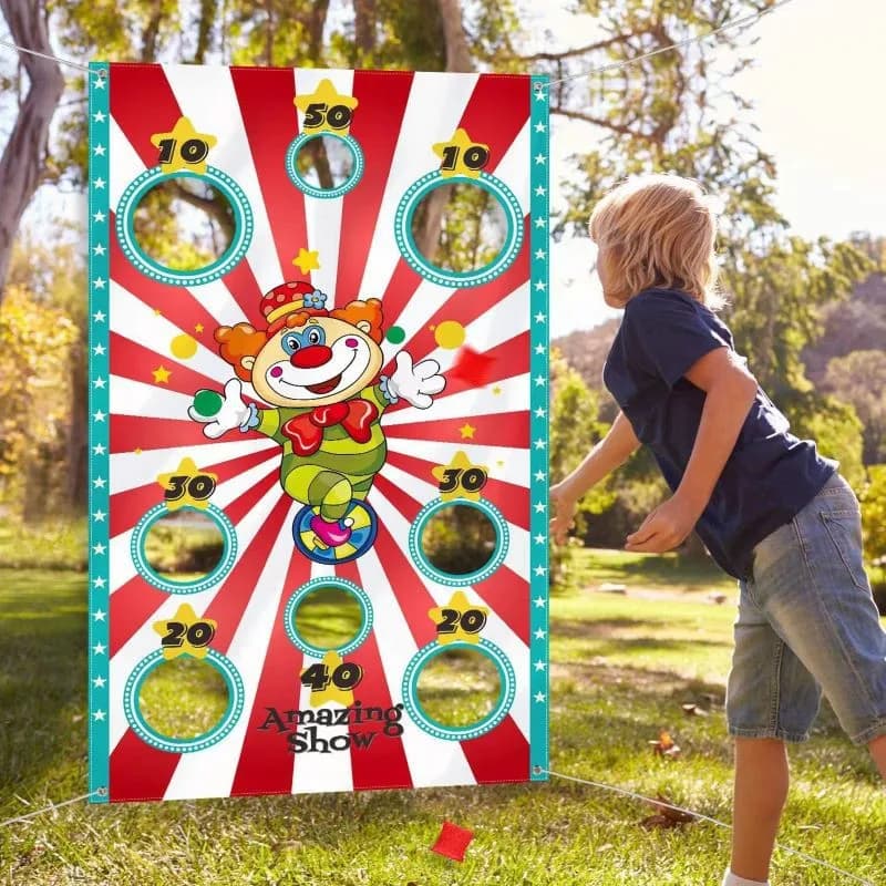 Divertenti giochi di fagioli Gioco giocattolo Lancio sicuro Borse da lancio per adulti Bambini Giochi di carnevale per feste di Natale all'aperto