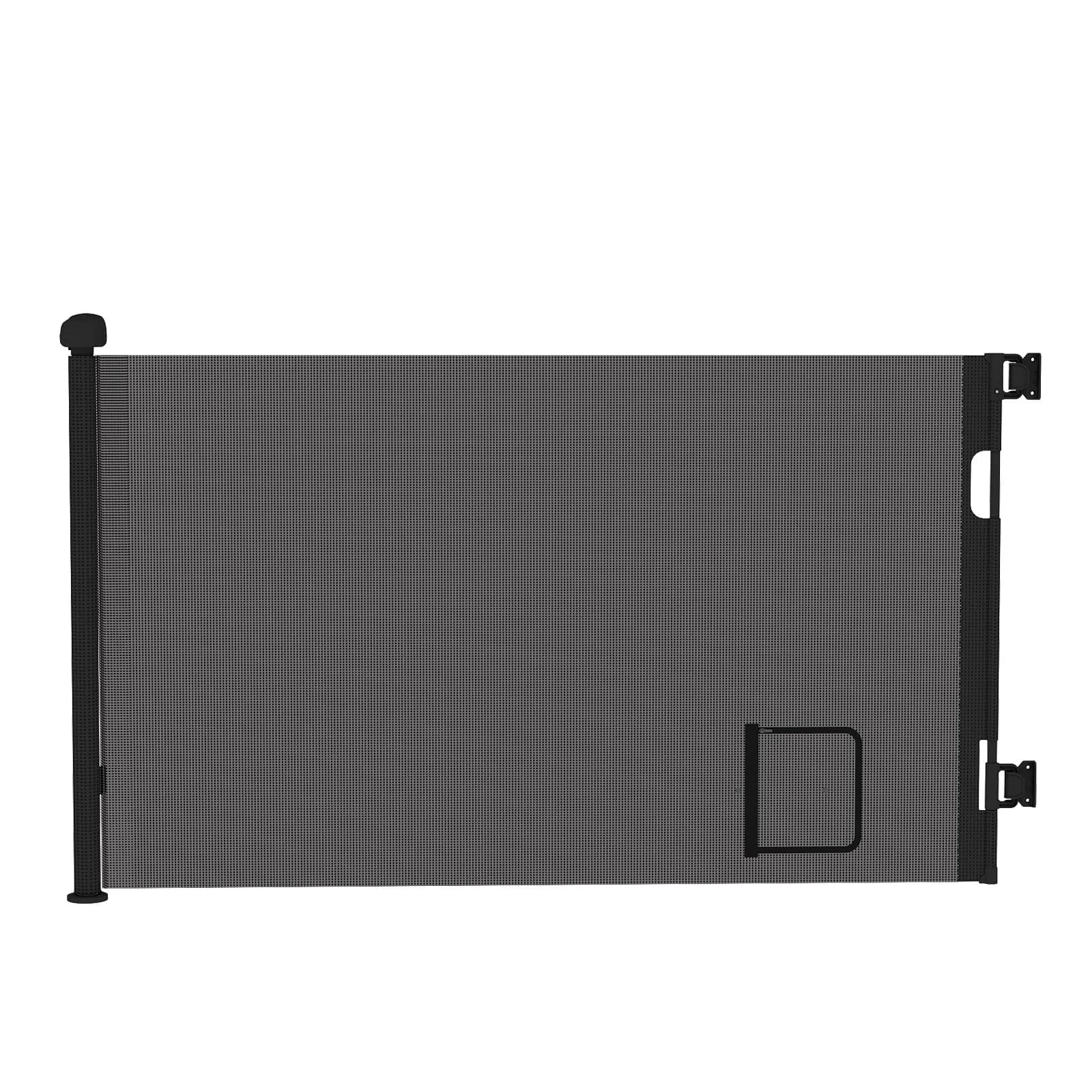 Cancelletto di Sicurezza Retrattile per Bambini 0-150 Cm, con Foro per Gatti, Barriera di Sicurezza Avvolgibile per Bambini e Animali Domestici,