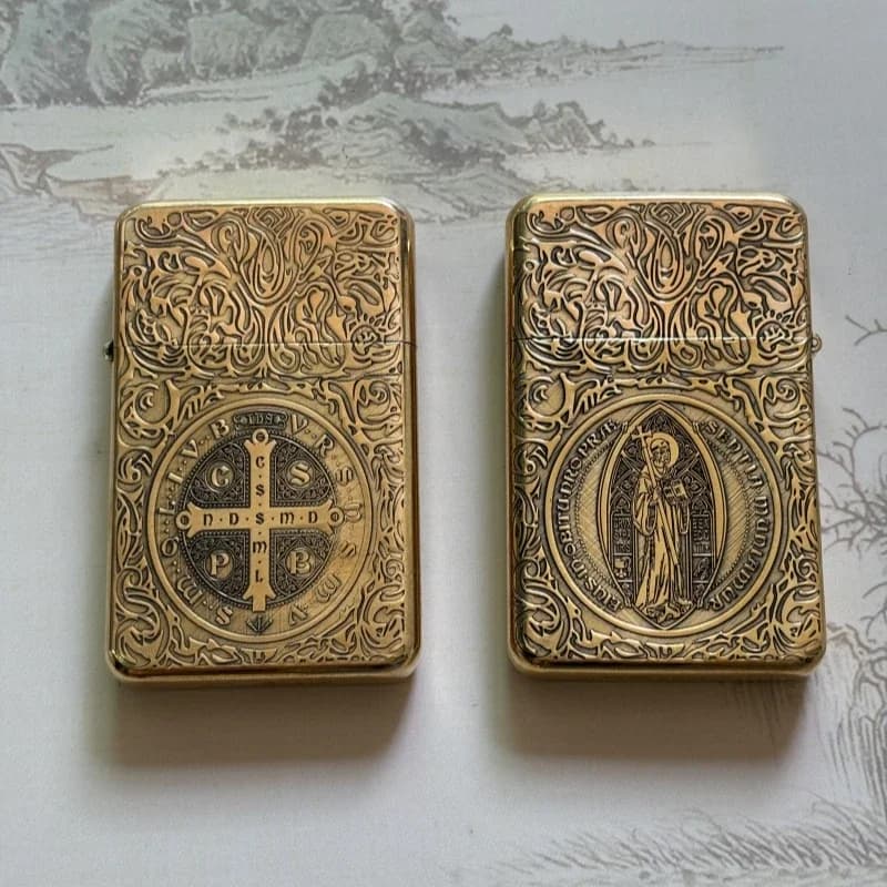 CHIEF inciso modello Constantine 1 pz accendino retrò mola accensione portatile regalo personalizzato da uomo