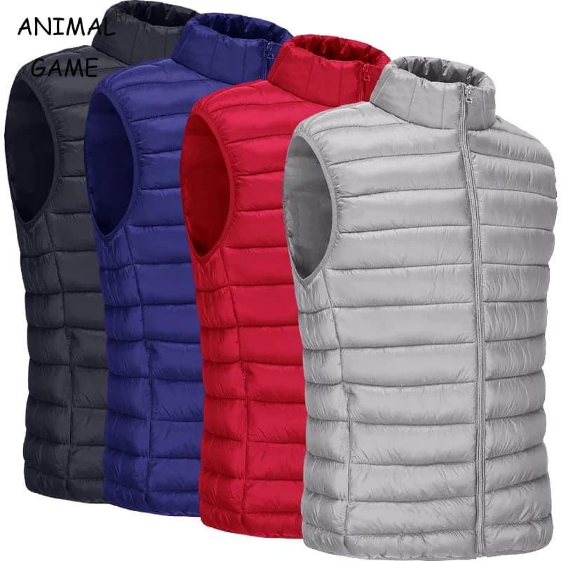 Gilet casual da uomo Giacche Cappotti leggeri senza maniche Capispalla da esterno con cerniera intera Gilet con tasche con zip Caldo streetwear