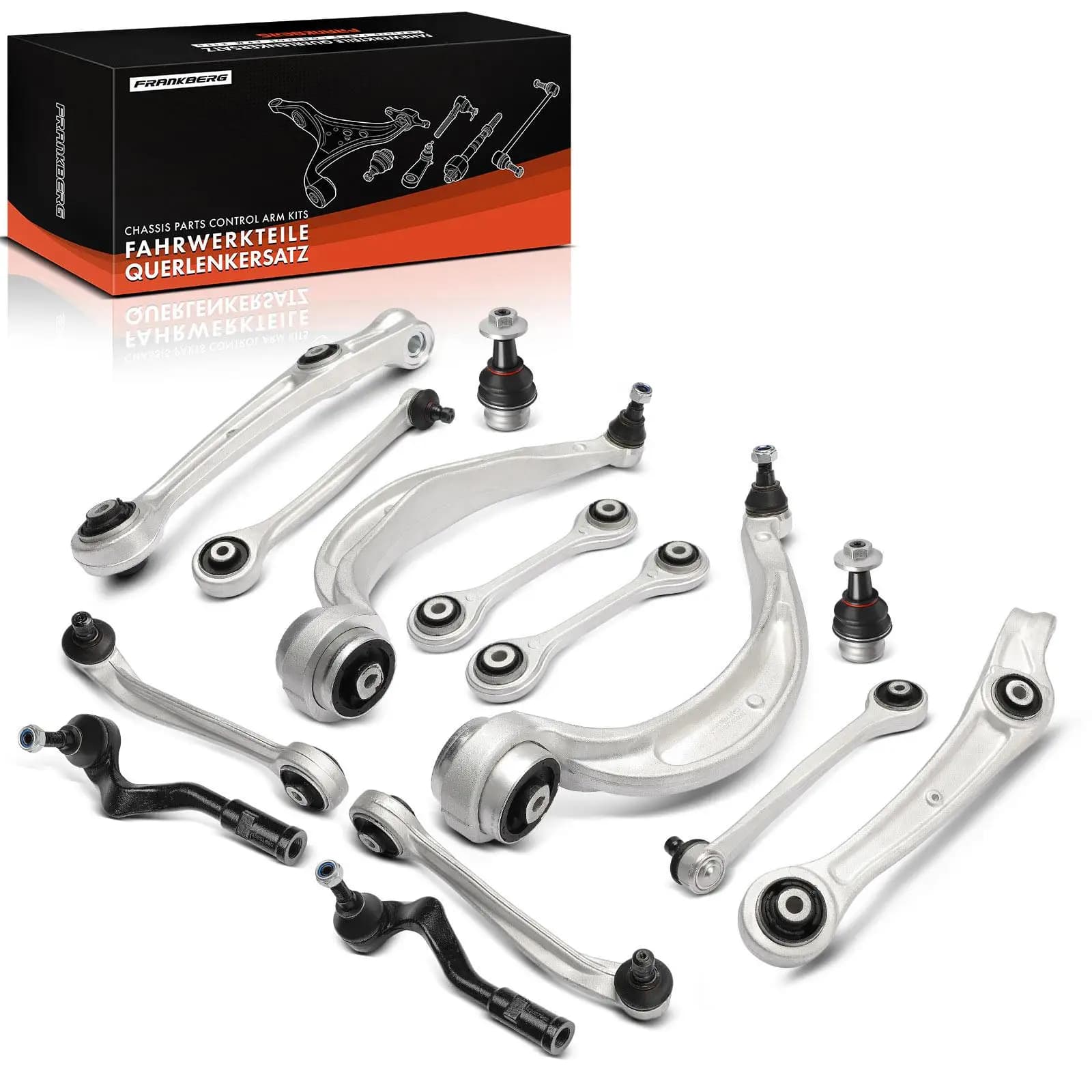 Set di bracci di controllo Frankberg da 14 pezzi per asse anteriore per Audi A4 8K2 Allroad 8KH A5 8T3 Q5 8RB 8K0407152C RK621002 CMS70199 MS70606