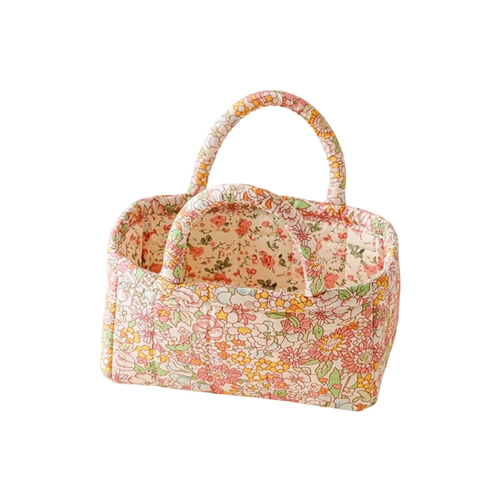 Cestino Portaoggetti Piccolo in Tessuto Stile Coreano, Borsa Portatile da Esterno, Contenitore per Organizzare Vestiti