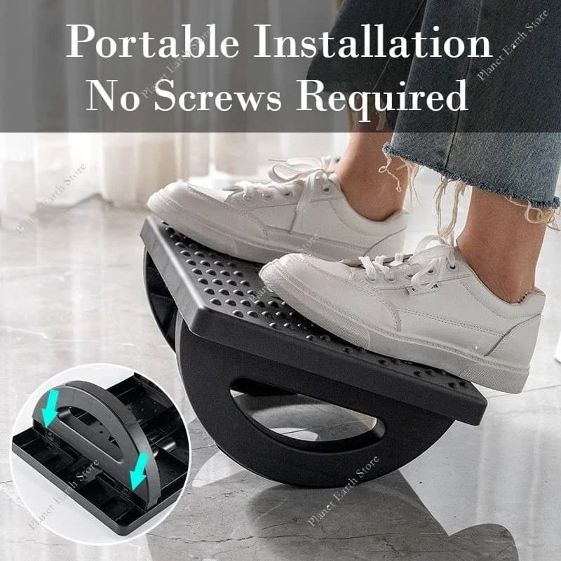 1PC Portabilità Poggiapiedi sotto la scrivania Poggiapiedi ergonomico Sgabello Bilanciere Balance Board Comodo poggiapiedi per l'home office