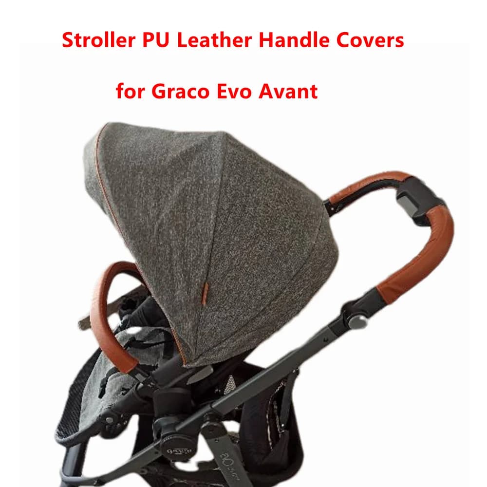 Passeggino in pelle per Graco Evo Avant Pushchair carrozzina maniglia manica caso bracciolo accessori di copertura protettiva