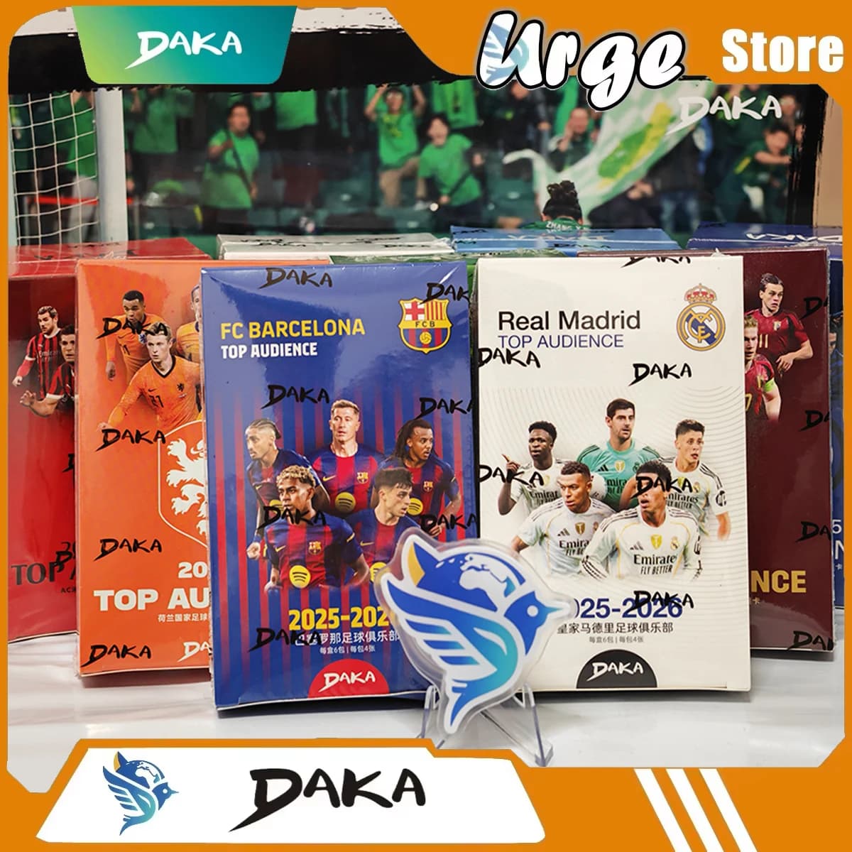 Collezione di Carte Daka 2025-26: Carte dei Giocatori Stellari Messi, Yamal, Mbappé, Real Madrid, Barcellona, Manchester, Juventus, Ale Milano