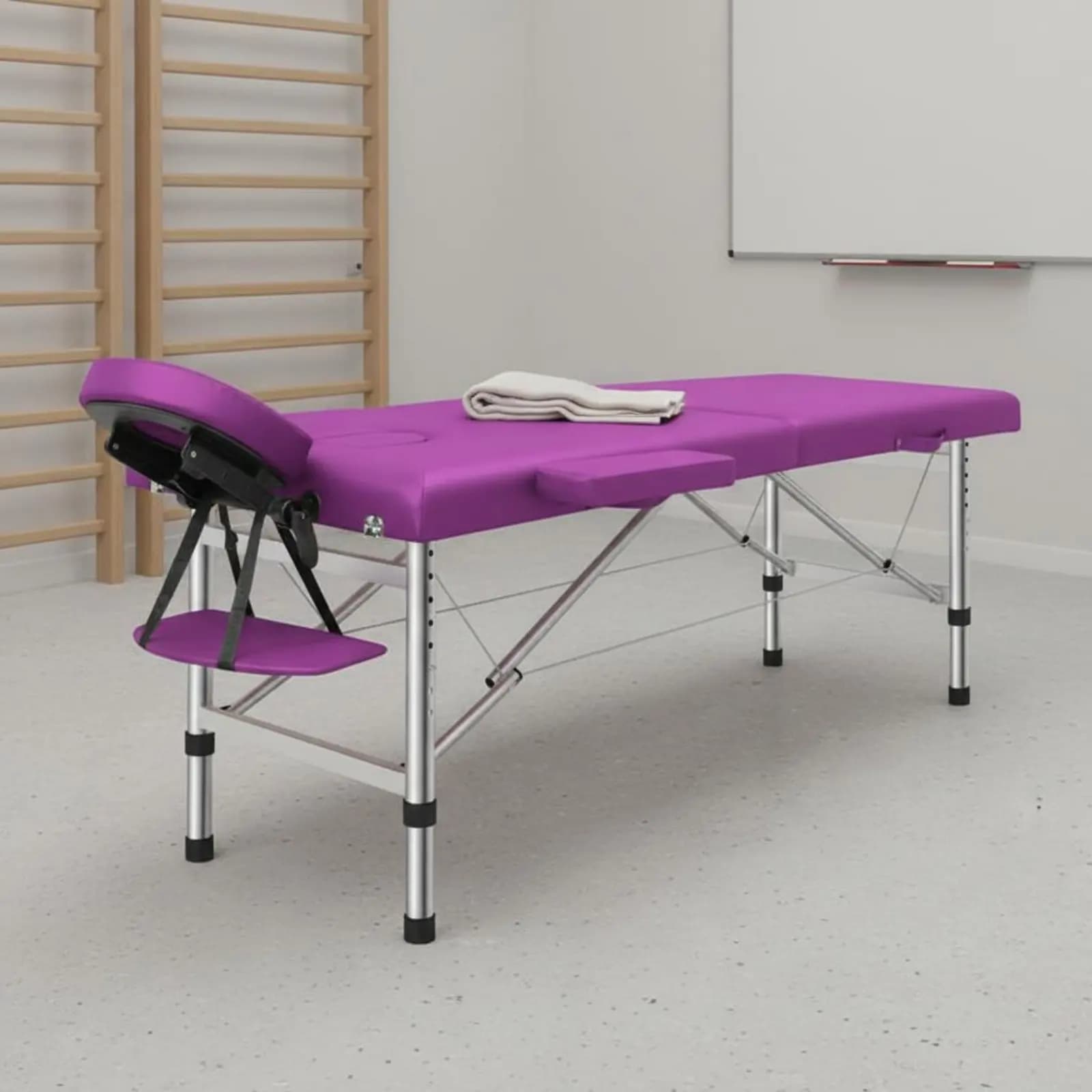 Lettino da Massaggio Portatile Robusto Pieghevole, Lettino per Trattamenti Fisici Imbottito per Estetisti e Spa