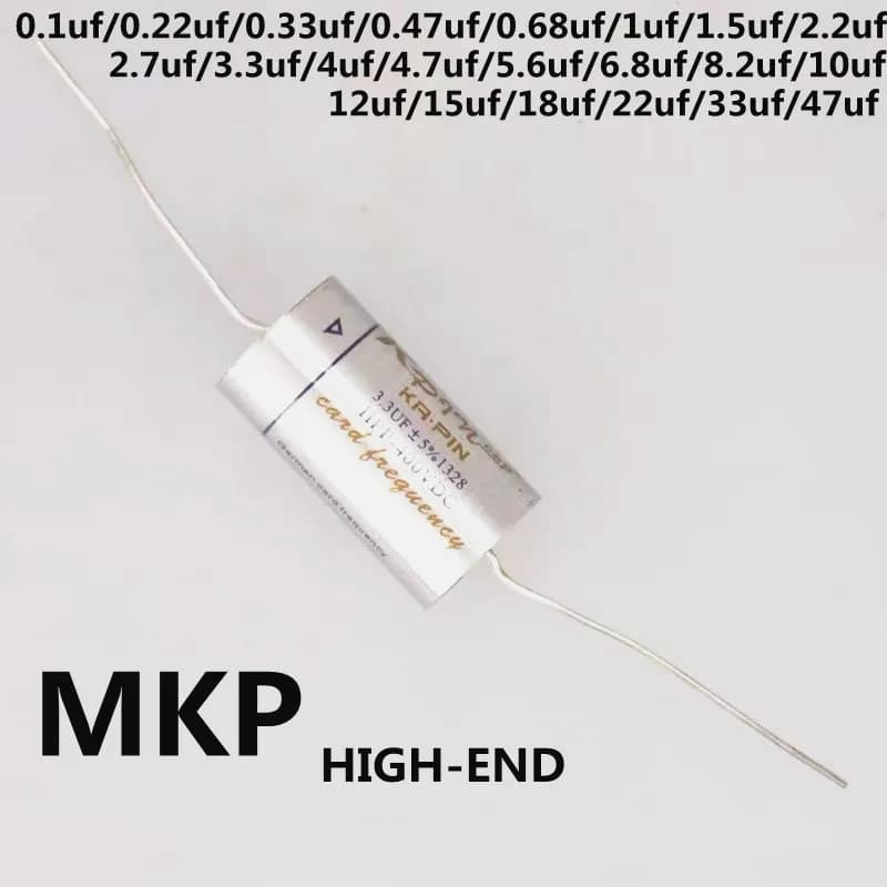 Condensatore MKP argento disegnato a filo condensatore divisore di frequenza non polare 0,1uf 2,2uf 3,3uf 4,7uf 5,6uf 6,8uf ~ 47uf tutti hanno
