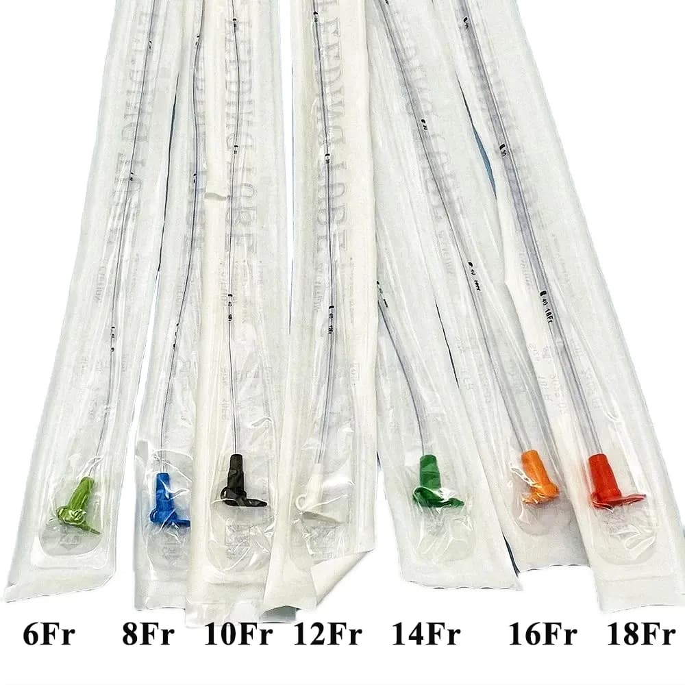 15PCS Pet Animal Nasael Tubo di Alimentazione 5FR 6FR 8FR 10FR 12FR Supporto Nutrizionale Usa E Getta Punta Rotonda Chiusa 40CM Lunghezza