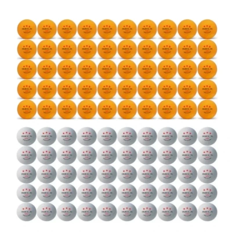 Huieson G40 + Palline da ping pong professionali Palline da ping pong in materiale polimerico a 3 stelle Ping pong standard TTF per la competizione