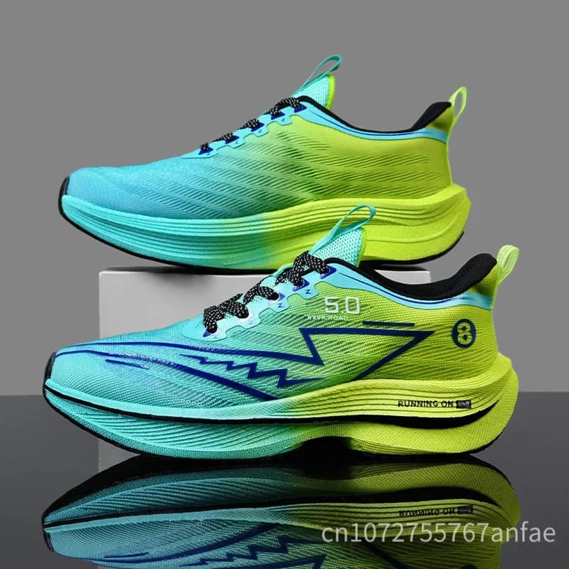 Scarpe da corsa da uomo Carbon Board Light Ultra Cushion Traspirante Maratona Assorbimento degli urti Supporto Sneaker Donna Comoda scarpa sportiva
