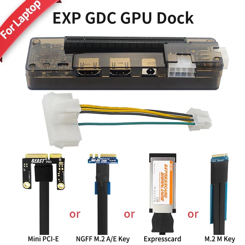 EXP GDC scheda Video esterna per Laptop Dock Docking Station per Laptop adattatore per scheda grafica Mini pci-E NGFF M.2 A E Key Expresscard