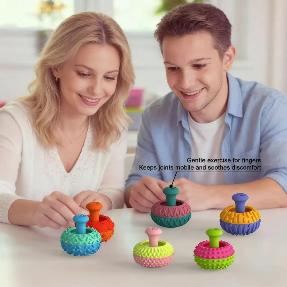 Set di 6 Rocker Flessibili in Silicone per Pollice, per Uomini, Donne e Anziani, Allenatore per la Presa Morbida ed Elastica