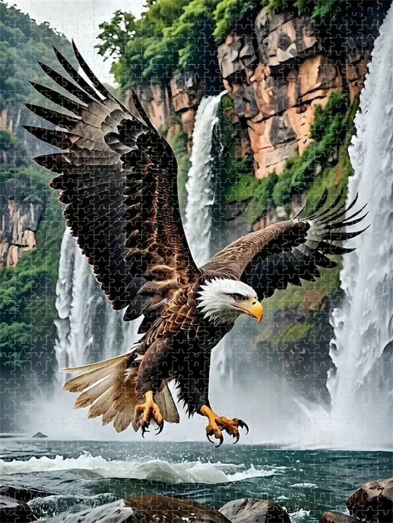 Puzzle per adulti da 500/1000 pezzi, puzzle grande con aquila, divertimento per tutta la famiglia, decorazioni per la casa fai da te, progettato per