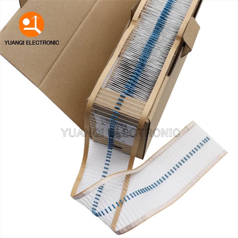 5000 pezzi 1/4W 1R-22M 1% Resistore a film metallico 0,25W 0 2,2 10 100 120 220 270 330 470 1K 2,2K 4,7K 10K 100K 470K 1M 10M 20M ohm