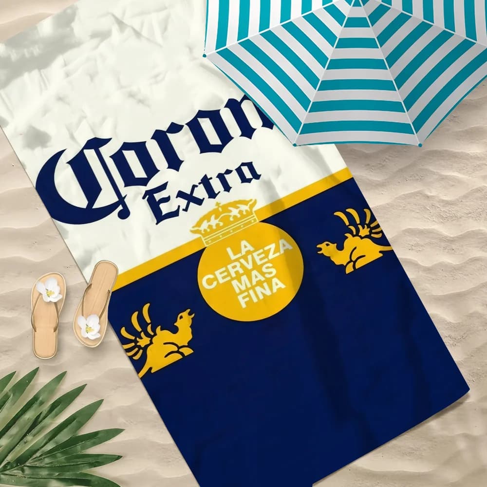 Asciugamano C-corona da spiaggia, morbido, ad asciugatura rapida, per piscina, E-extra, asciugamani da birra, regalo per viaggi, palestra, doccia,