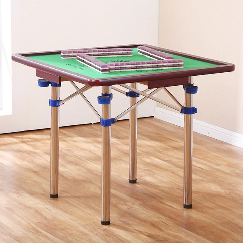 Tavolo Mahjong pieghevole Tavolo da gioco portatile multifunzionale per la casa Tavolo da pranzo Tavolo da gioco a doppio uso leggero