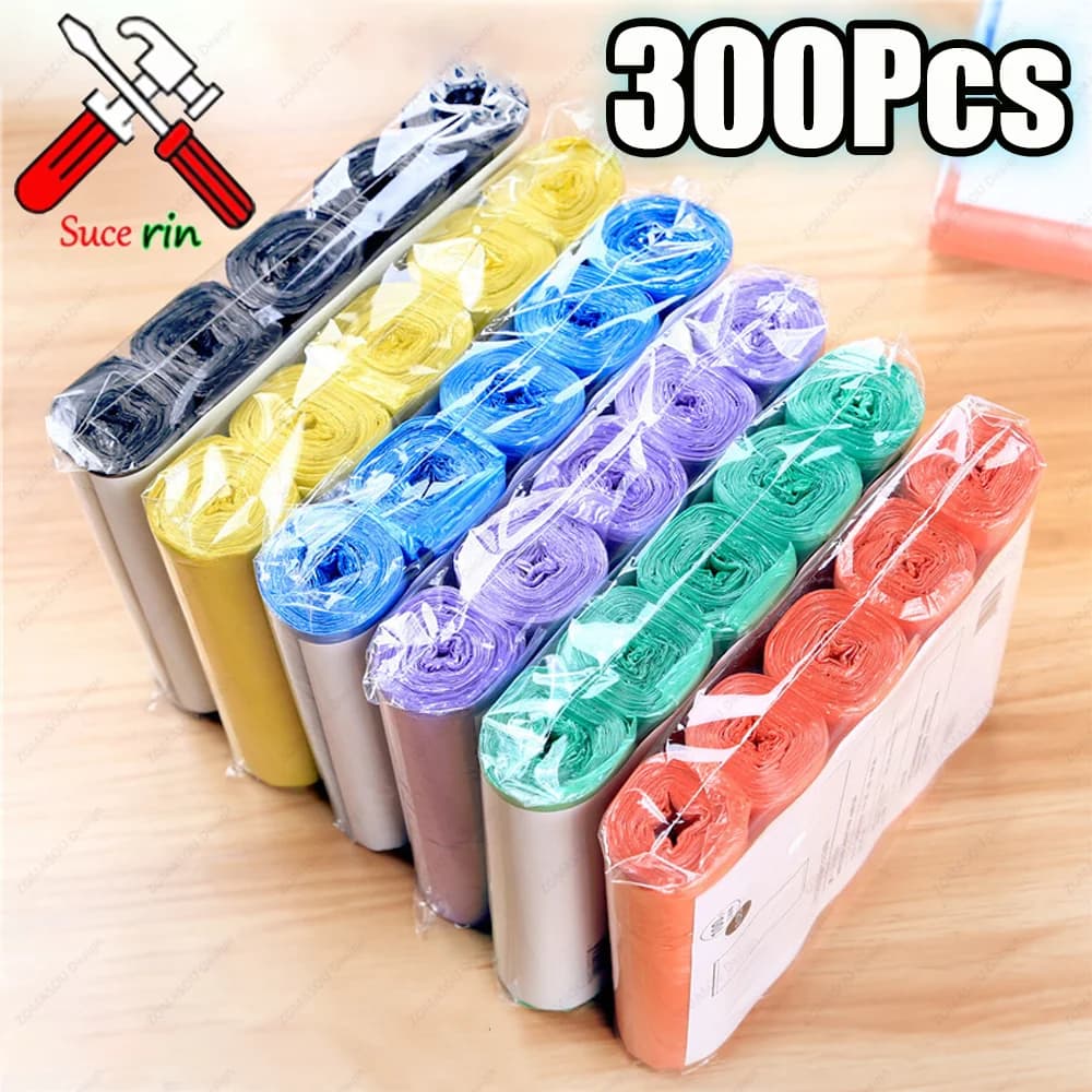 100-300PCS Per Uso Domestico Usa E Getta Trash Sacchetto di Rifiuti di Plastica Sacchetti di Immondizia Usa E Getta Cucina Dormitorio Soggiorno Uso di