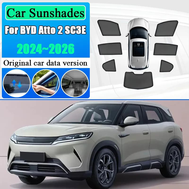 Per BYD Atto 2 DMI 2024-2026 Yuan Up Atto 2 S1 Pro: Tendine Parasole a Rete per Finestrini Auto, Protezione Solare, Tende Privacy, Visiere e Accessori