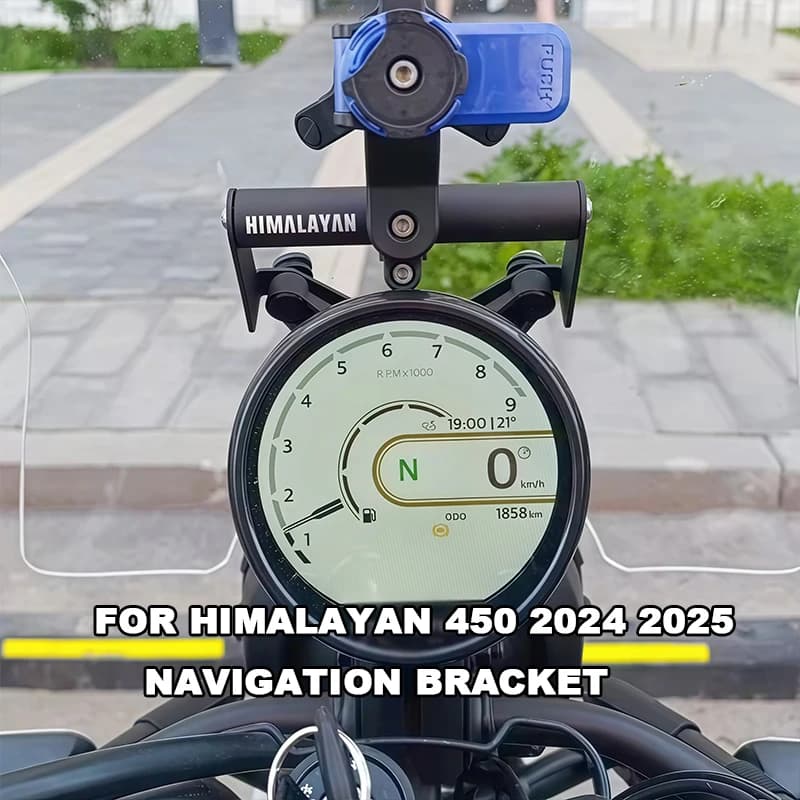 Supporto per telefono e navigatore GPS per moto Himalayan 450 2024 2025 - Accessori Himalayan450