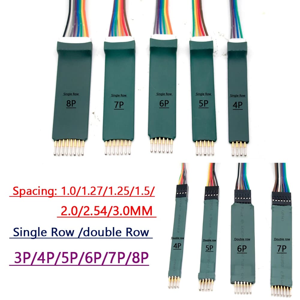 1.27MM 1.5MM 2.00MM 2.54MM 2P 3P 4P 5P 6P 8P supporto per Test PCB supporto per Clip di combustione dispositivo per Debug programma di Download ARM
