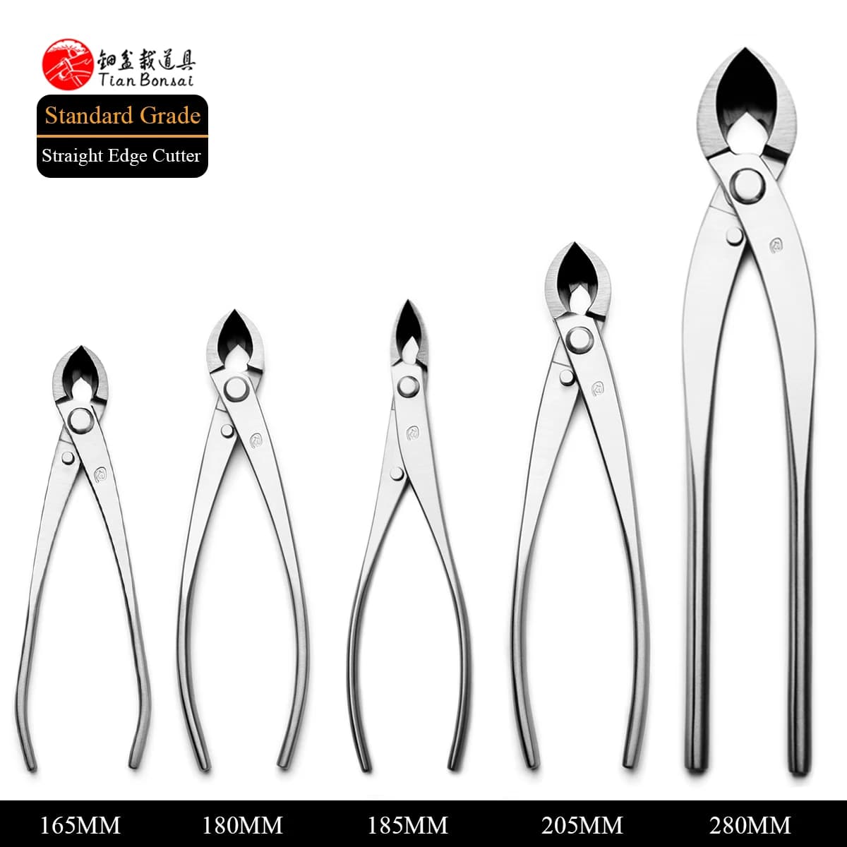 Utensili per bonsai in acciaio legato con taglierina per rami a bordo dritto di grado standard 3Cr13
