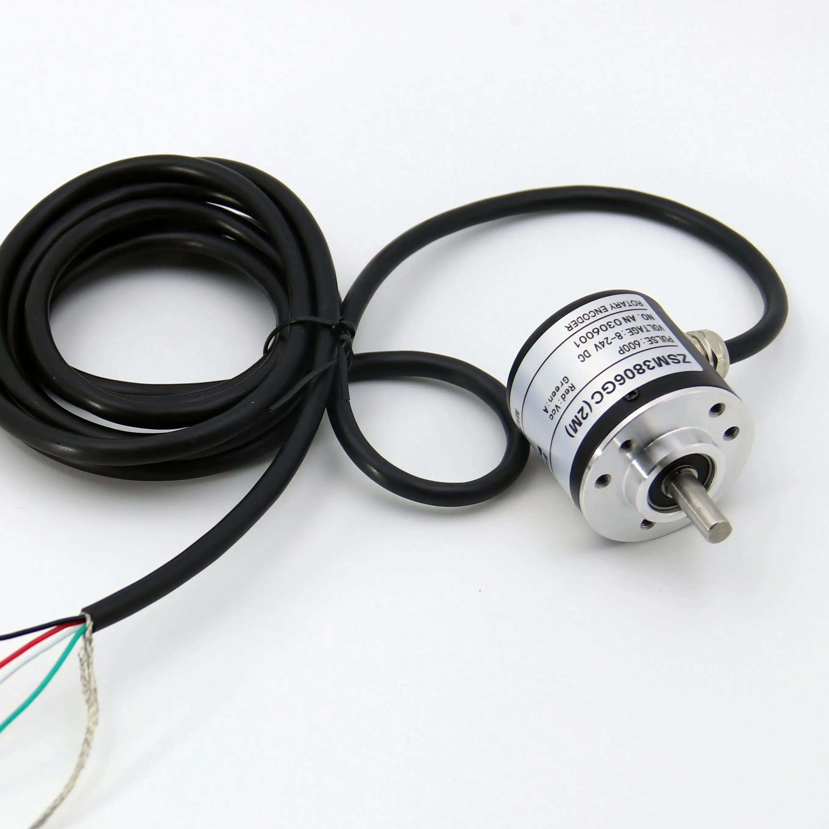 100/200/360/400/500/600P Encoder rotativo incrementale fotoelettrico AB 2 fasi NPN uscita collettore aperto Encoder rotativo ottico