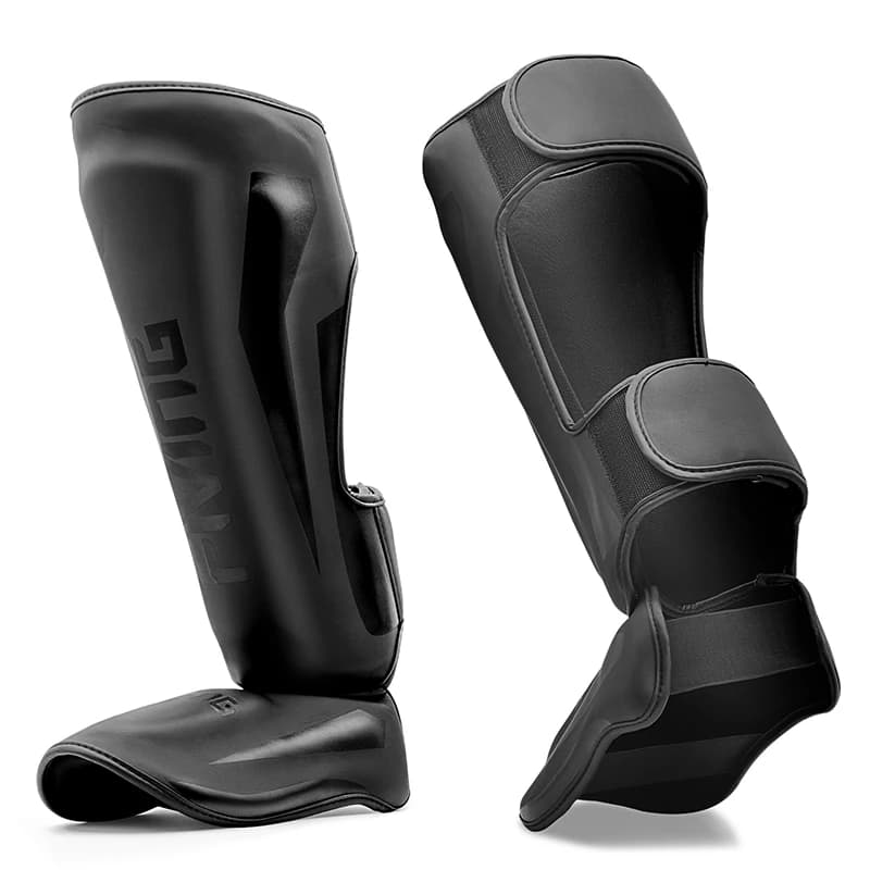 FIVING Muay Thai per giovani/adulti Kick Boxing MMA Grappling Collo del piede Parastinchi Karate Gambo del piede Protezioni per le gambe Supporto per