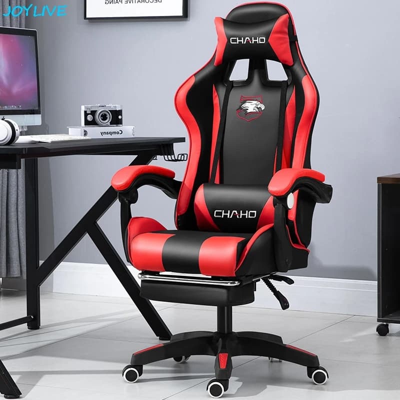 Sedia da Gaming Joylive WCG in Pelle di Alta Qualità, Sedia da Ufficio e Sala Giochi Stile Racing
