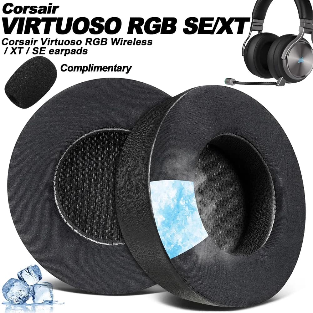 Cuscinetti auricolari in schiuma di ricambio per cuffie VIRTUOSO RGB SE/XT Cuscinetti in memory foam Pelle proteica