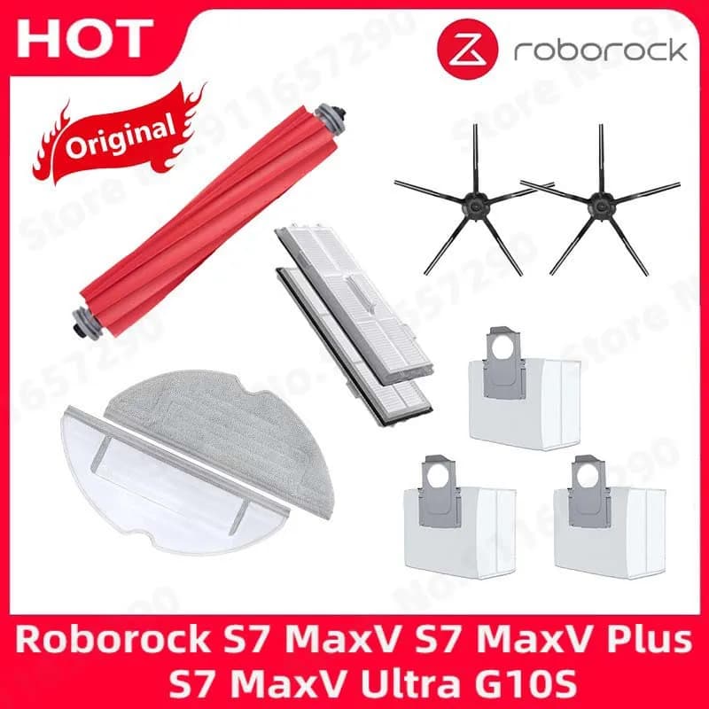 Originale Roborock S7 MaxV S7 MaxV Plus S7 MaxV Ultra G10S Pro spazzola laterale principale Mop filtro Hepa sacchetto della polvere accessori per