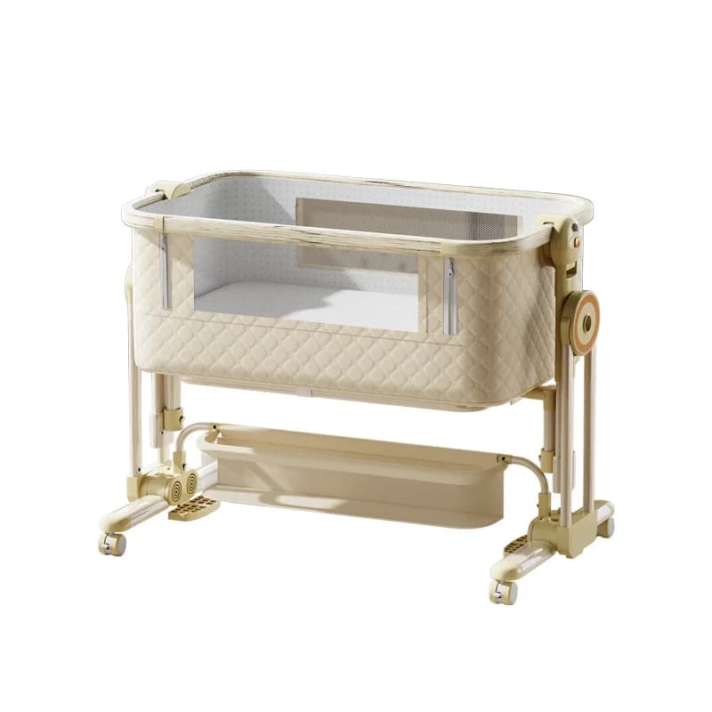 Culla per Neonati, Soobaby 3 in 1 Lettino per Bambini, Culla da Comodino Regolabile e Portatile per Neonati, Letto Indispensabile per Neonati