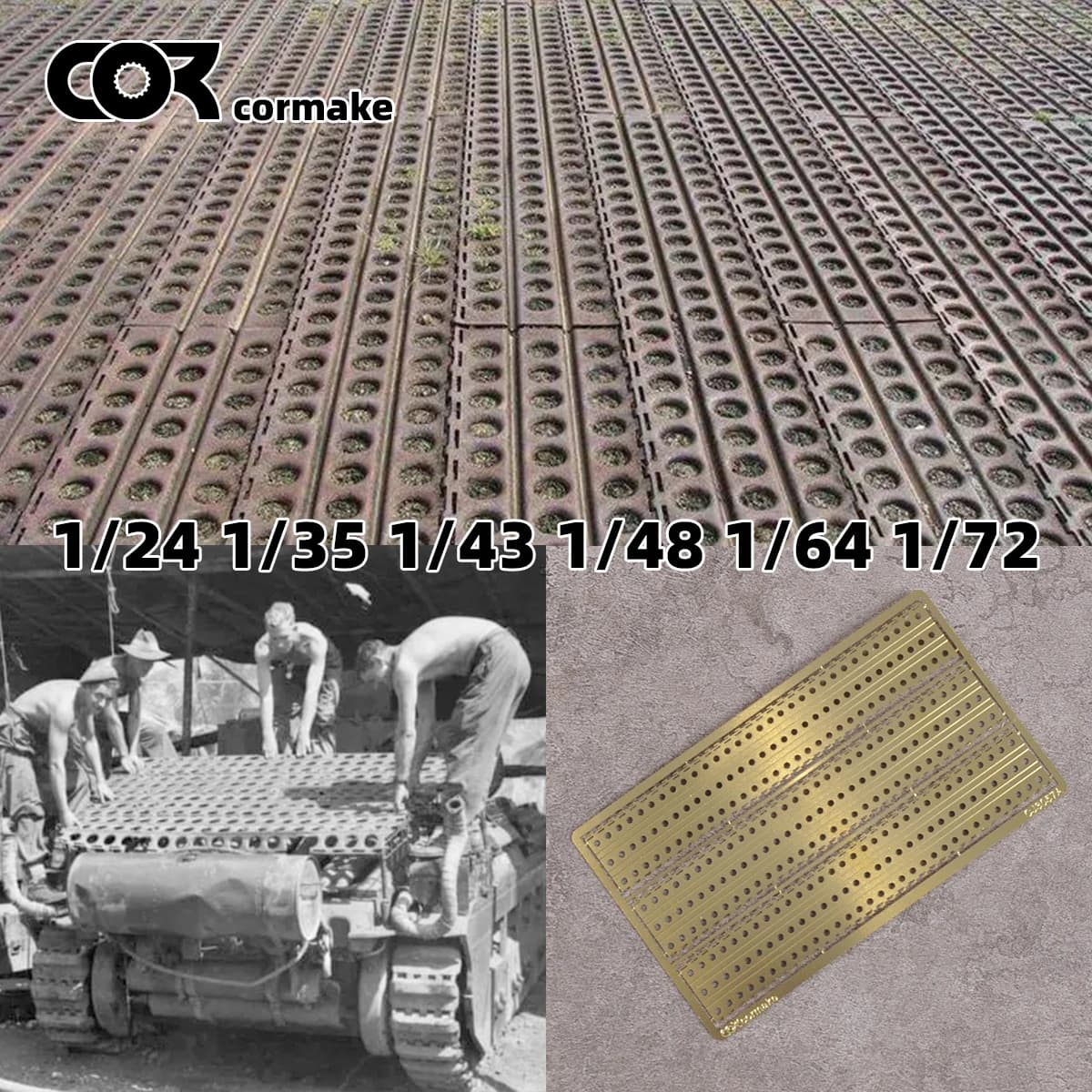 Kit Modellino in Scala PE per Diorami: Pista Aeroportuale, Auto, Carri Armati - Scala 1/24, 1/32, 1/35, 1/43, 1/48, 1/64, 1/72