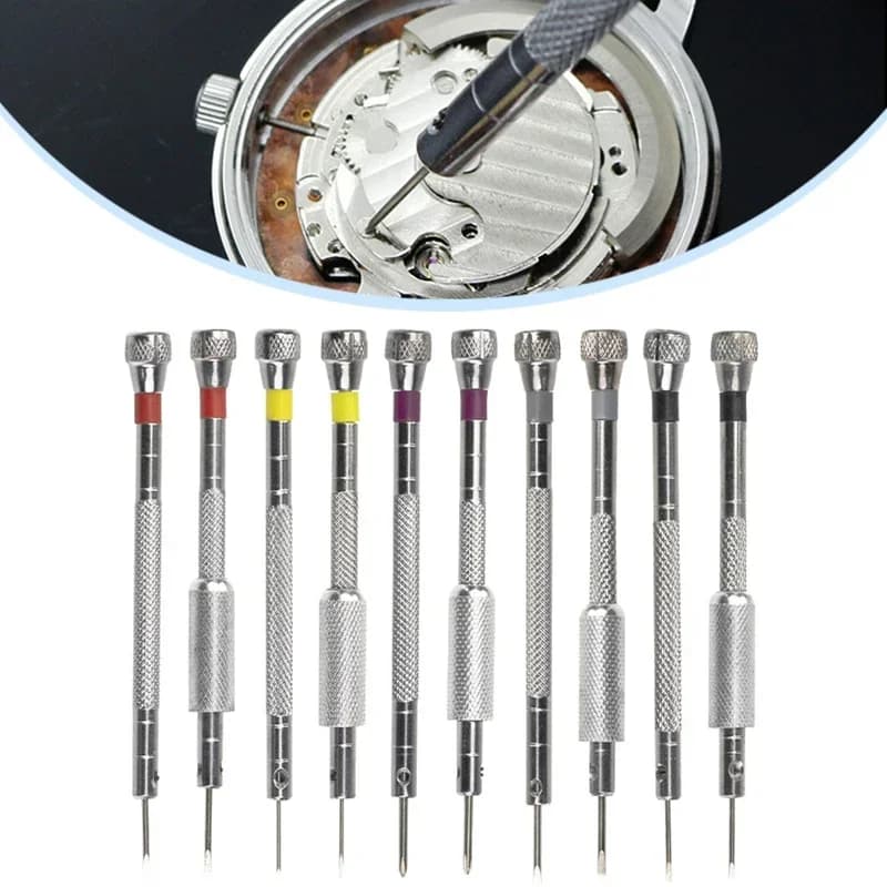 Mini Cacciavite in Acciaio da 0,8-1,6 mm per Riparazione di Orologi e Occhiali, Strumento Portatile per Rimozione Cinturini con Mini Perni di