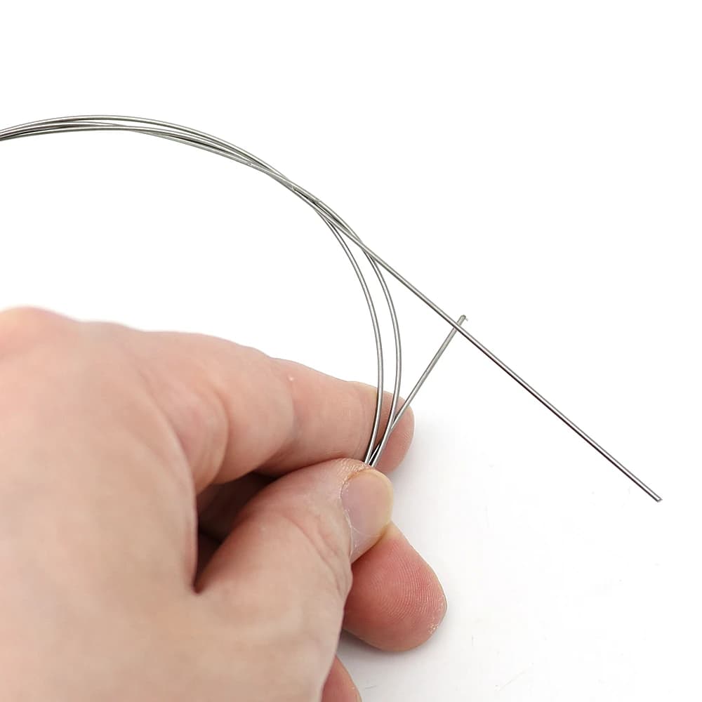 1 Pezzo 1M Filo in Nitinol, Filo Super Elastico in Lega di Nitinol, Filo Dritto, Filo in Acciaio Iperelastico in Lega di Nitinol