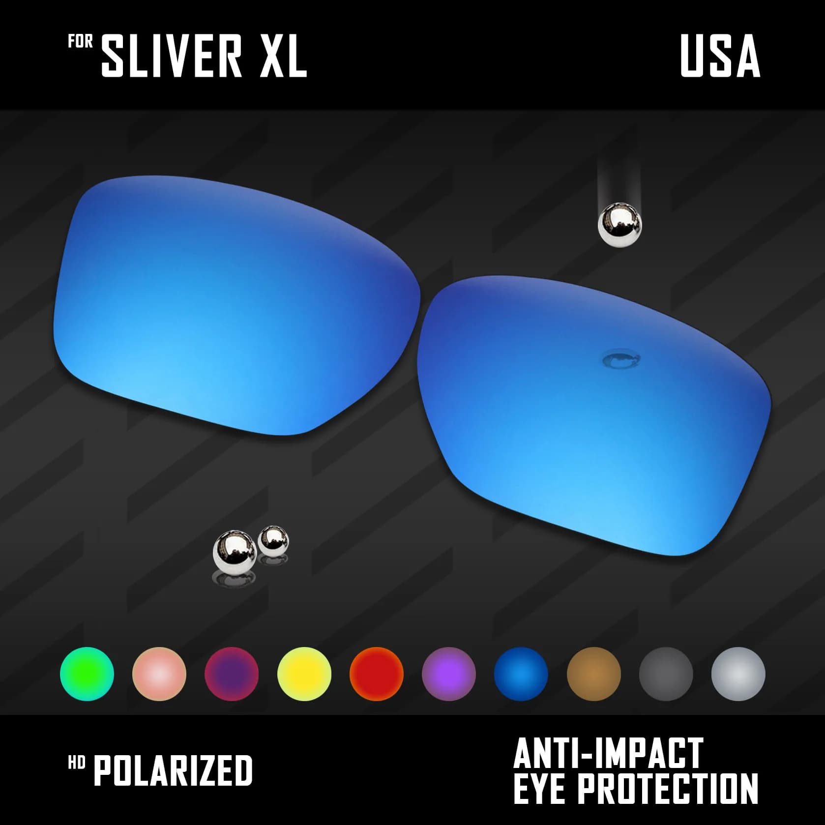 Sostituzioni lenti OOWLIT per occhiali da sole Oakley Sliver XL OO9341 polarizzati-Multi colori