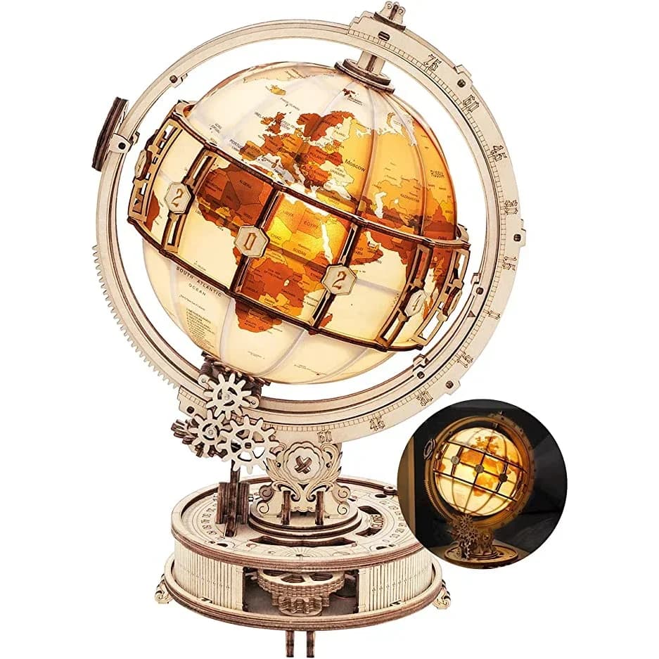 ROKR Serie Curious Discovery, Puzzle 3D in Legno, Kit di Montaggio Telescopio, Modellini, Giochi Educativi, Regalo ST