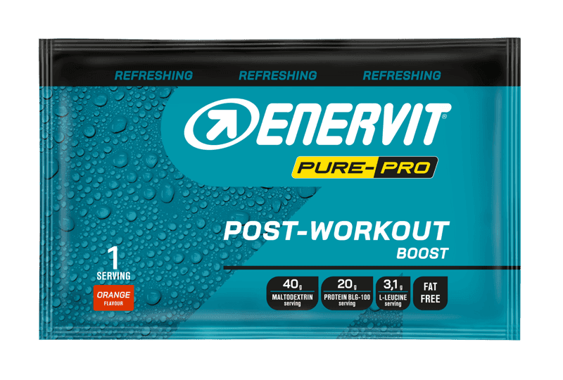 Enervit Pure-Pro Post-Workout Boost Bevanda Per Supportare il Recupero Muscolare Gusto Arancia