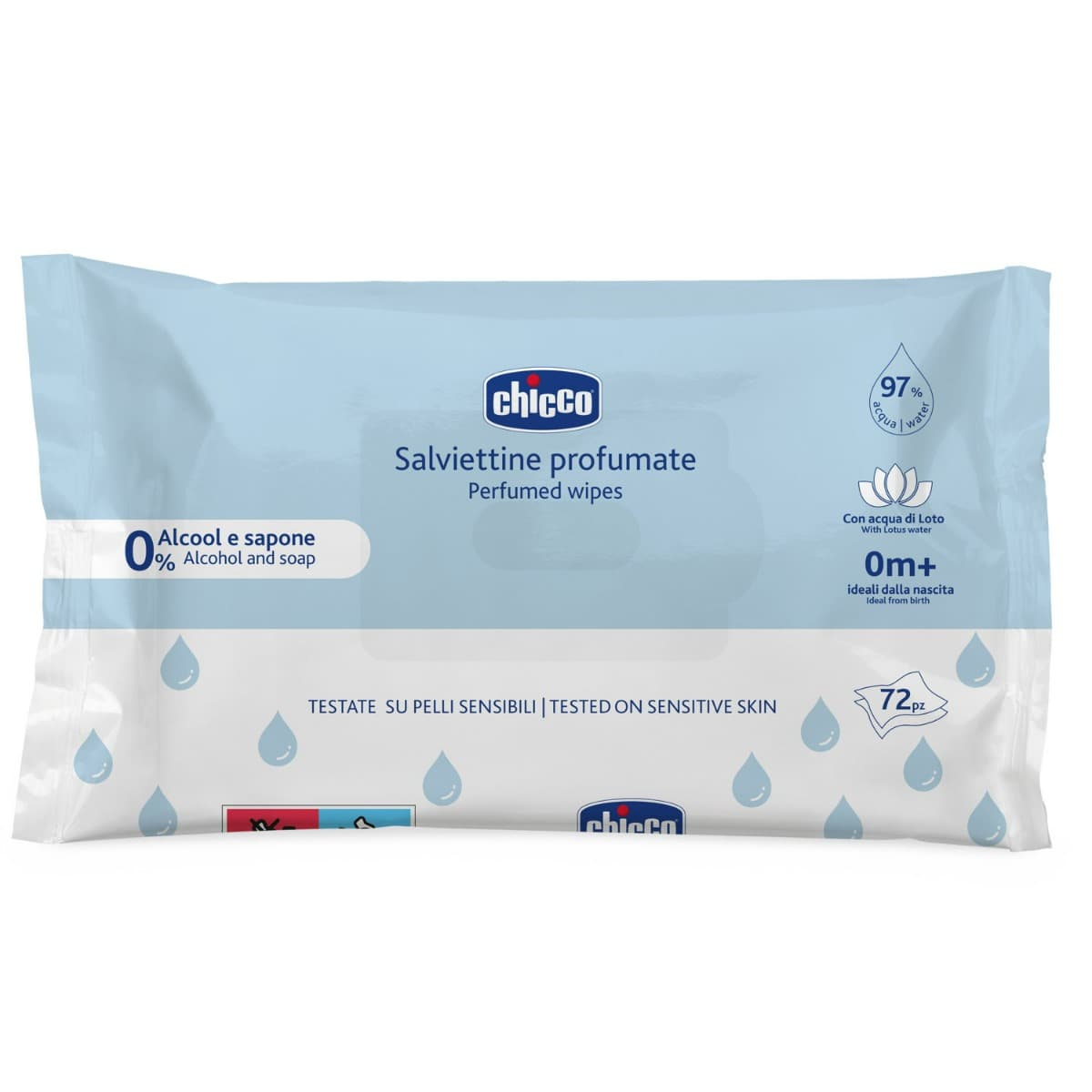 Chicco Salviette 72 Pezzi No Plaque