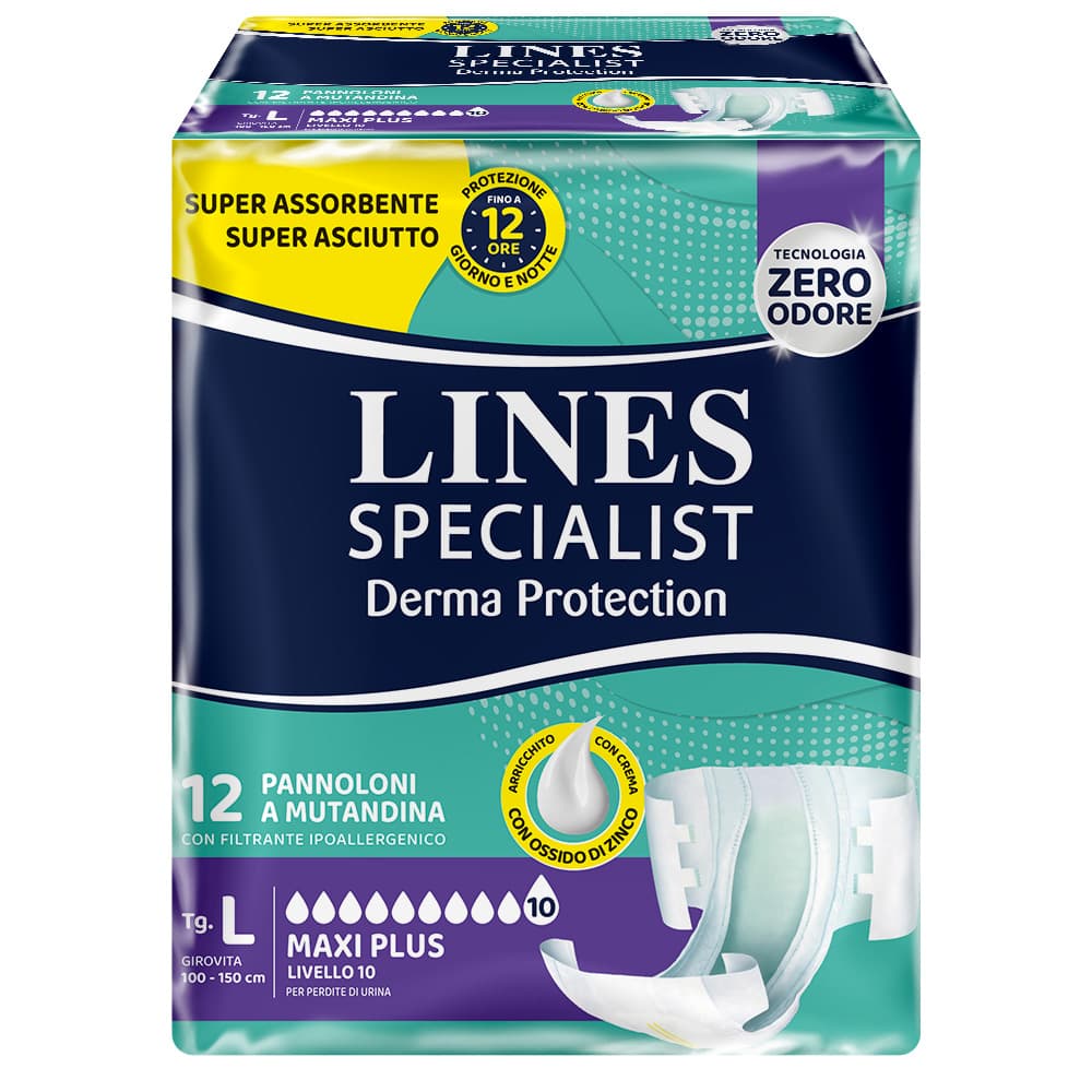 Lines Specialist Derma Pants Maxi L 10 pezzi